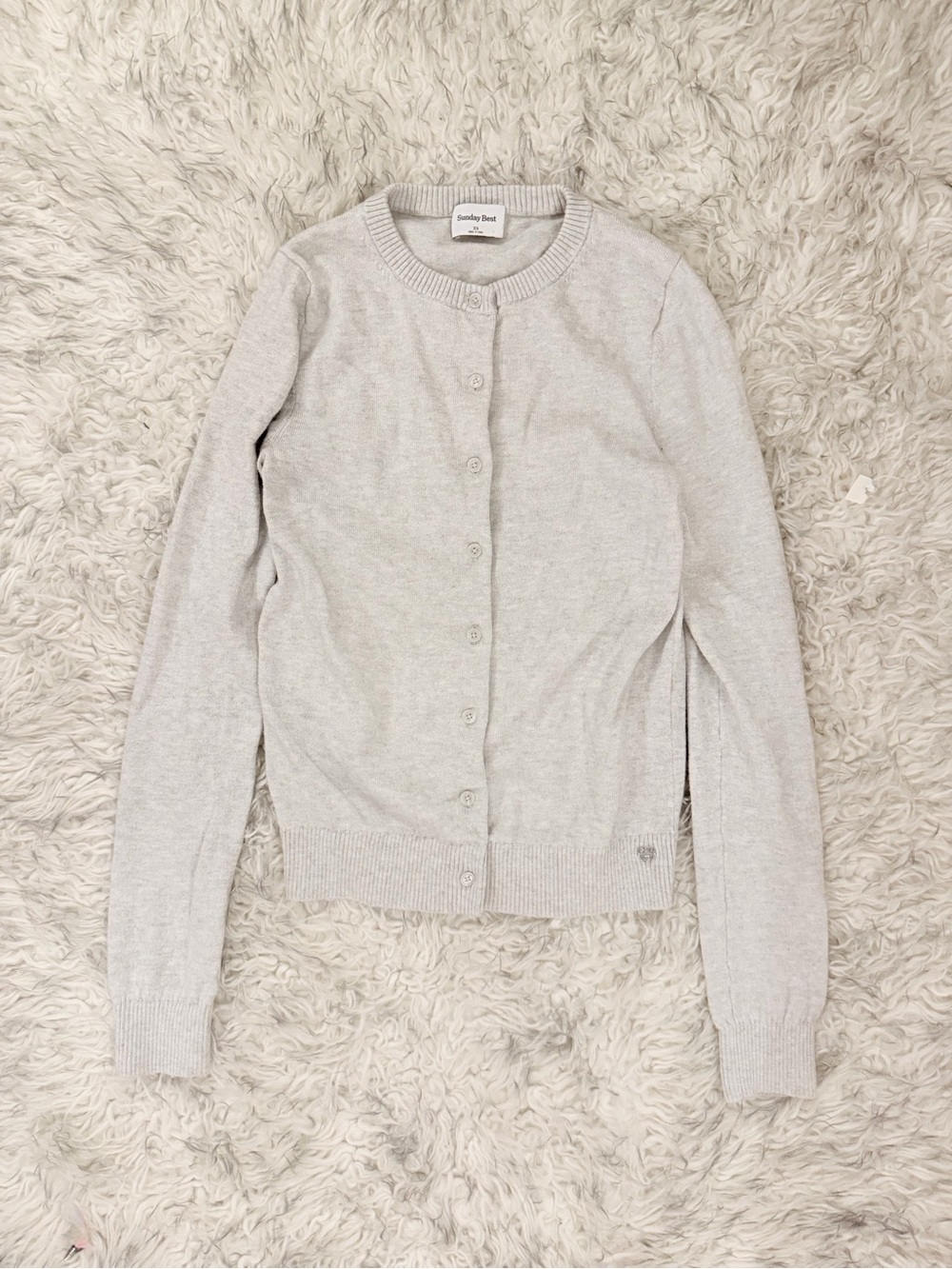 Sunday Best Cotton Charm™ ‘Noteworthy’ Cardigan - Heather Chrome